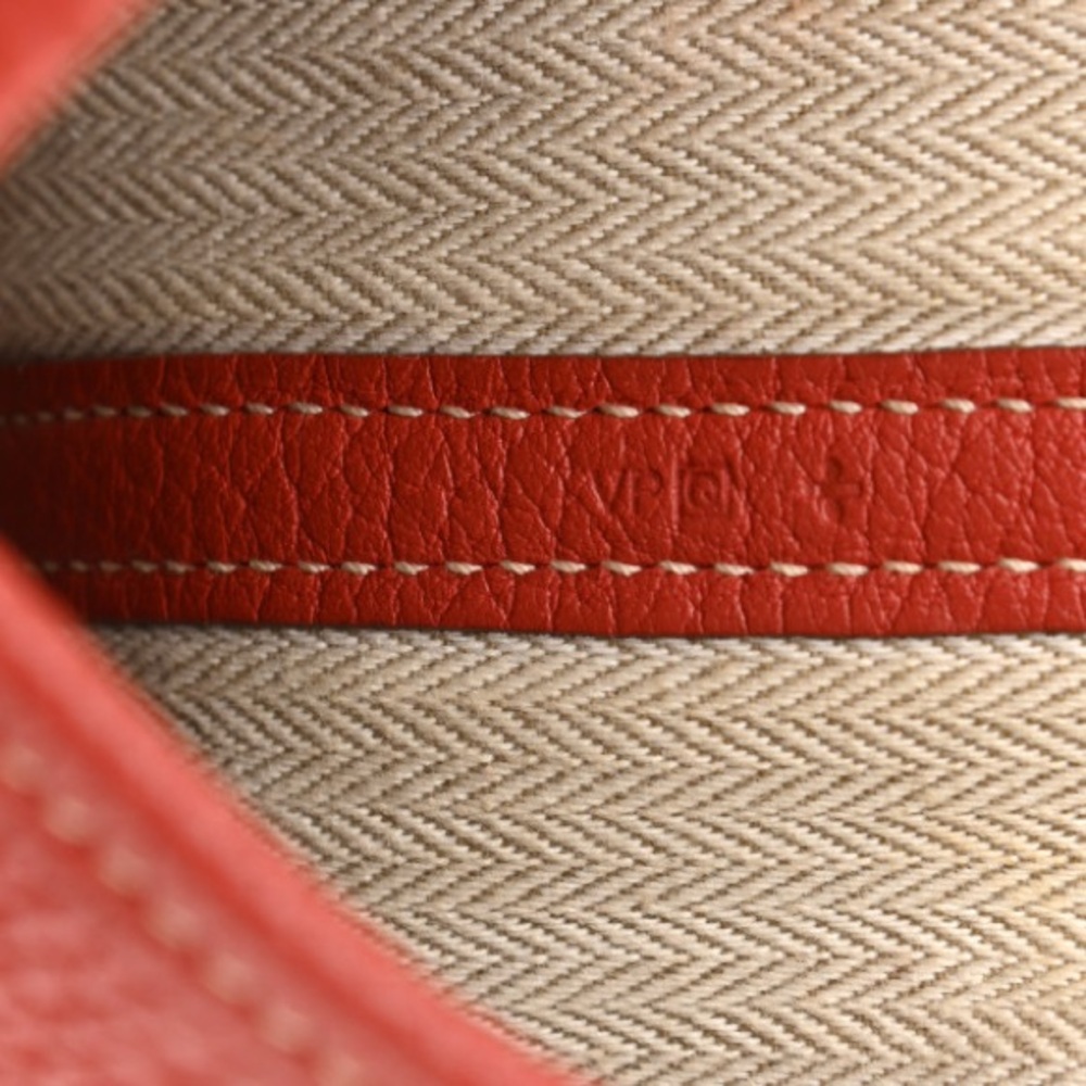 Hermes leather garden party 36 mm bag purse 100% guaranteed authentic sanguine - Picture 9 of 9